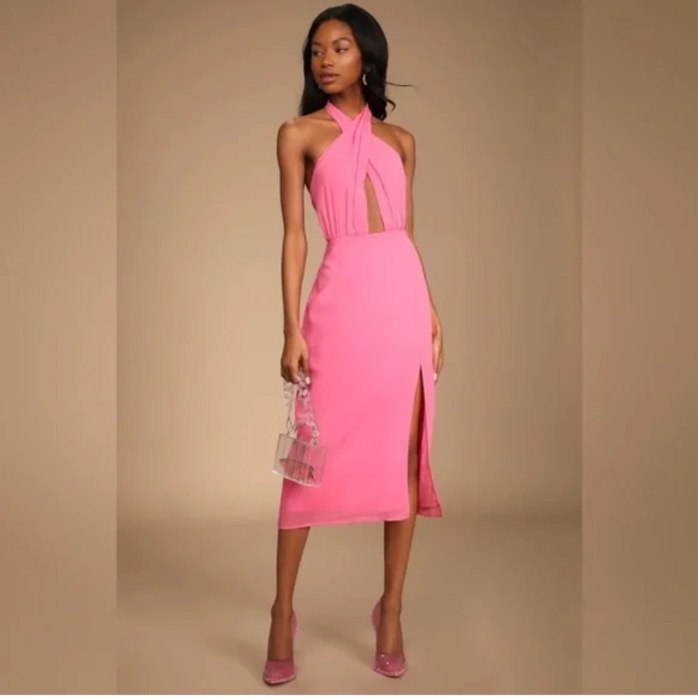 Lulu's Vibrant Pink Dress